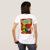 Abstraktes Farbmuster 4 T-Shirt (Schwarz voll)