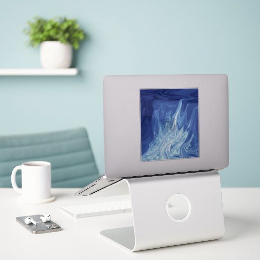 Abstraktes Farbmuster Aufkleber (Laptop auf Schreibtisch)