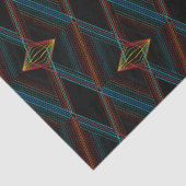 Abstraktes Farbmuster aus schwarzem Diamant Seidenpapier (Ausschnitt)