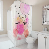 Abstraktes Farbmuster Duschvorhang (Beispiel)