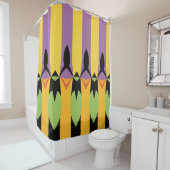 Abstraktes Farbmuster fett Duschvorhang (Beispiel)