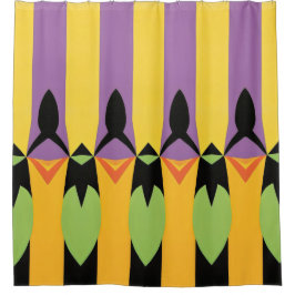 Abstraktes Farbmuster fett Duschvorhang