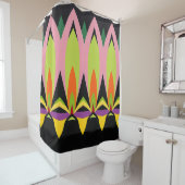 Abstraktes Farbmuster fett Duschvorhang (Beispiel)