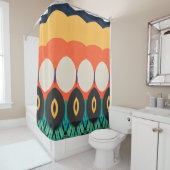 Abstraktes Farbmuster fett Duschvorhang (Beispiel)