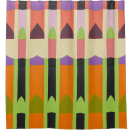 Abstraktes Farbmuster fett Duschvorhang