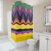 Abstraktes Farbmuster fett Duschvorhang (Beispiel)