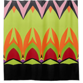 Abstraktes Farbmuster fett Duschvorhang