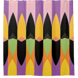 Abstraktes Farbmuster fett Duschvorhang