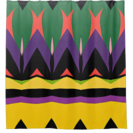 Abstraktes Farbmuster fett Duschvorhang