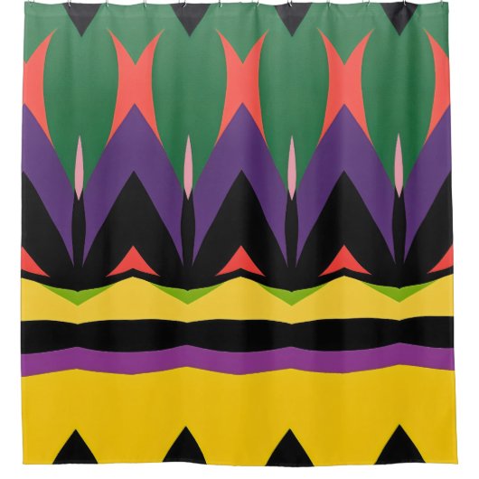 Abstraktes Farbmuster fett Duschvorhang (Vorderseite)