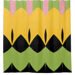 Abstraktes Farbmuster fett Duschvorhang