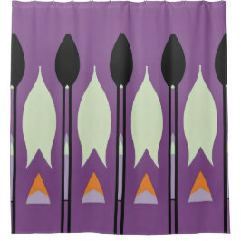 Abstraktes Farbmuster fett Duschvorhang