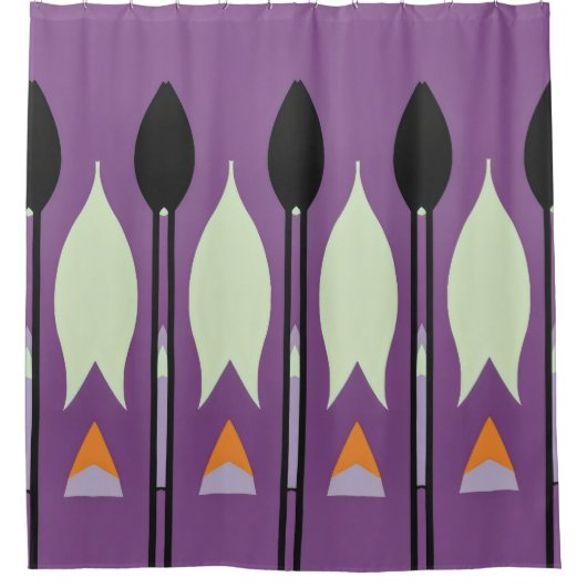 Abstraktes Farbmuster fett Duschvorhang (Vorderseite)