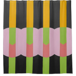 Abstraktes Farbmuster fett Duschvorhang