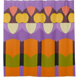 Abstraktes Farbmuster fett Duschvorhang