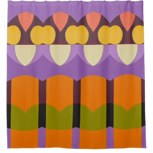 Abstraktes Farbmuster fett Duschvorhang (Vorderseite)