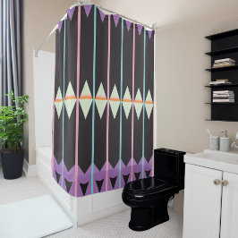 Abstraktes Farbmuster fett Duschvorhang