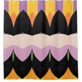 Abstraktes Farbmuster fett Duschvorhang