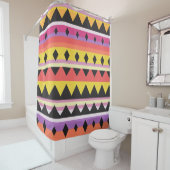 Abstraktes Farbmuster fett Duschvorhang (Beispiel)