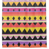 Abstraktes Farbmuster fett Duschvorhang (Vorderseite)