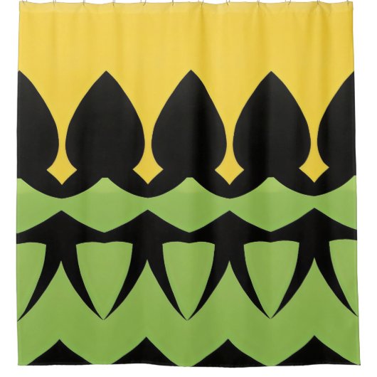 Abstraktes Farbmuster fett Duschvorhang (Vorderseite)