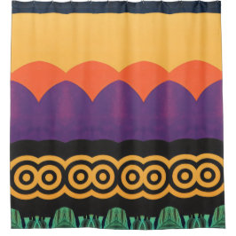 Abstraktes Farbmuster fett Duschvorhang