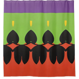 Abstraktes Farbmuster fett Duschvorhang