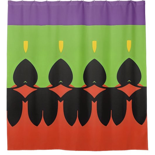 Abstraktes Farbmuster fett Duschvorhang (Vorderseite)