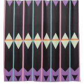 Abstraktes Farbmuster fett Duschvorhang (Vorderseite)