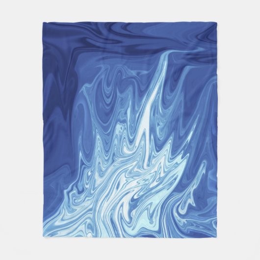Abstraktes Farbmuster Fleecedecke (Vorderseite)
