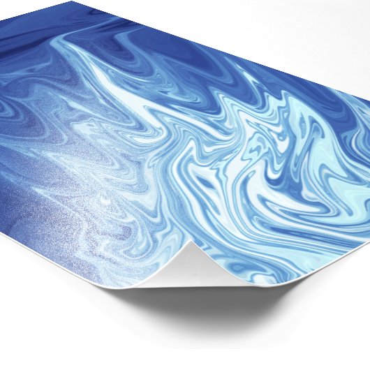 Abstraktes Farbmuster Fotodruck (Ecke)