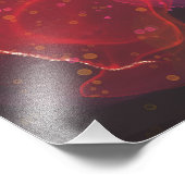 Abstraktes Farbmuster Fotodruck (Ecke)