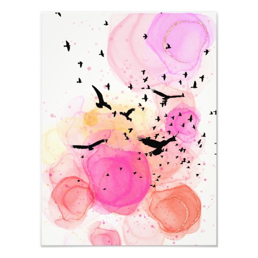 Abstraktes Farbmuster Fotodruck (Vorne)