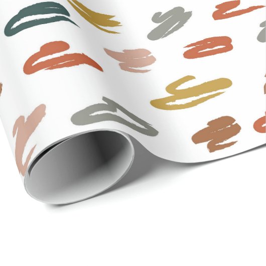 Abstraktes Farbmuster Geschenkpapier (Rolleneckpunkt)