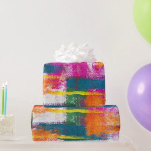 Abstraktes Farbmuster Geschenkpapier