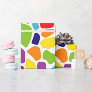 Abstraktes Farbmuster Geschenkpapier