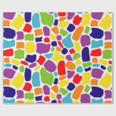 Abstraktes Farbmuster Geschenkpapier (Flach)