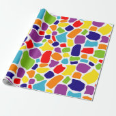 Abstraktes Farbmuster Geschenkpapier (Ungerollt)