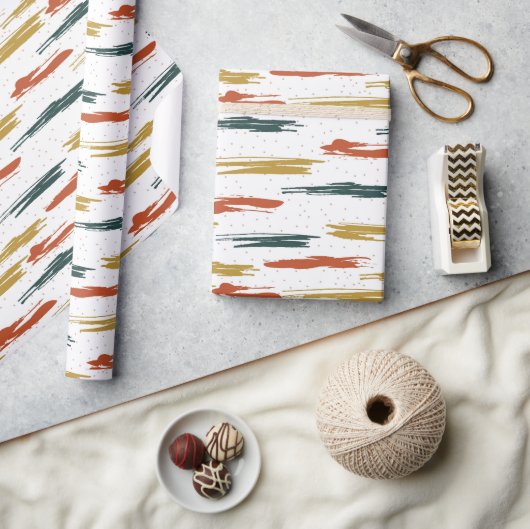 Abstraktes Farbmuster Geschenkpapier (Kunsthandwerk)