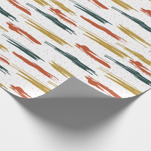 Abstraktes Farbmuster Geschenkpapier (Ecke)