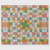 Abstraktes Farbmuster Geschenkpapier (Flach)