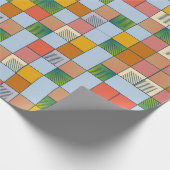 Abstraktes Farbmuster Geschenkpapier (Ecke)