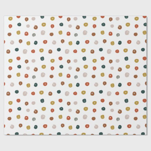 Abstraktes Farbmuster Geschenkpapier (Flach)