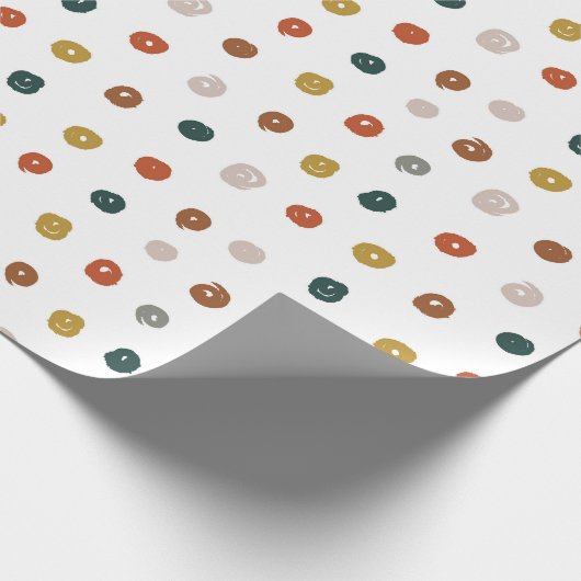 Abstraktes Farbmuster Geschenkpapier (Ecke)