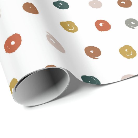 Abstraktes Farbmuster Geschenkpapier (Rolleneckpunkt)