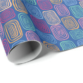 Abstraktes Farbmuster Geschenkpapier (Rolleneckpunkt)