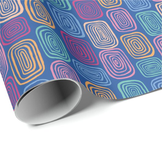 Abstraktes Farbmuster Geschenkpapier (Rolleneckpunkt)