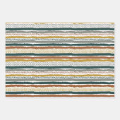 Abstraktes Farbmuster Geschenkpapier Set (Vorderseite 3)