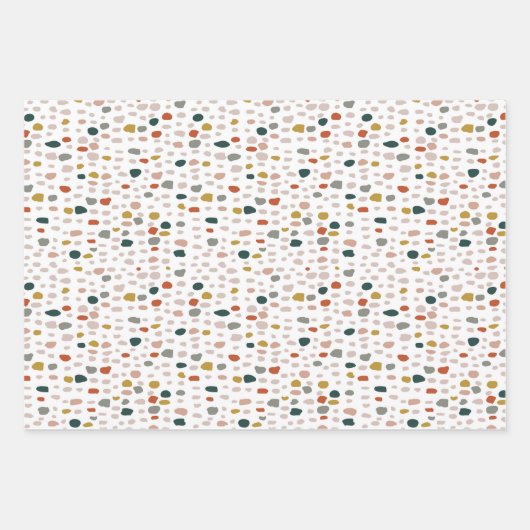 Abstraktes Farbmuster Geschenkpapier Set (Vorderseite 2)