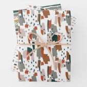 Abstraktes Farbmuster Geschenkpapier Set (Beispiel)